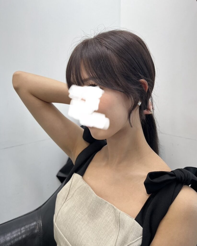 絹女プロ 前髪 after 横顔