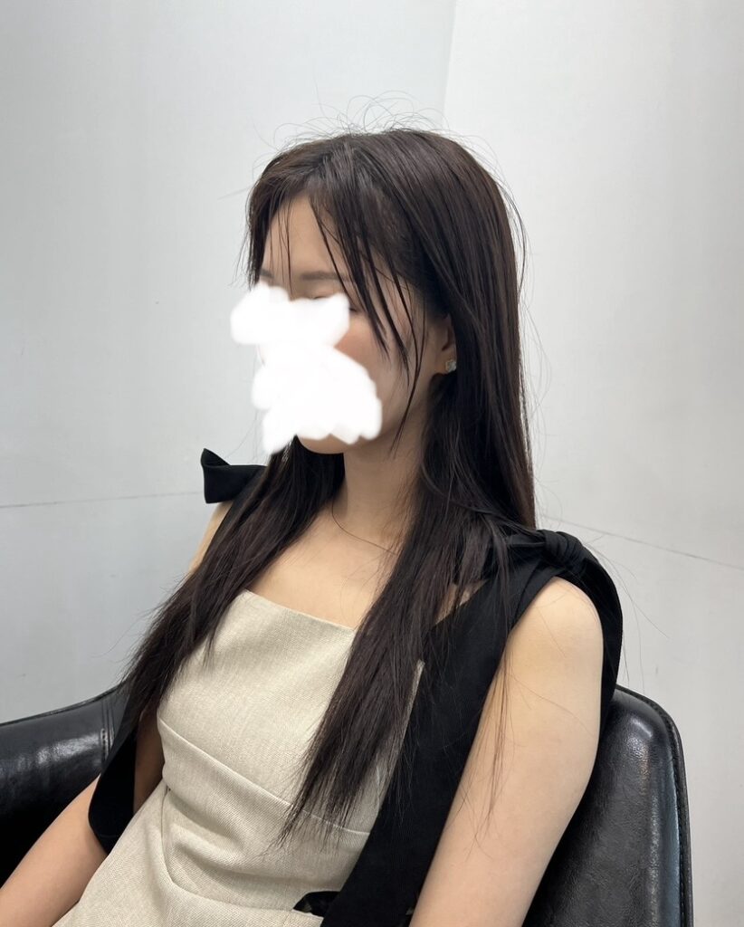 絹女プロ 前髪 before