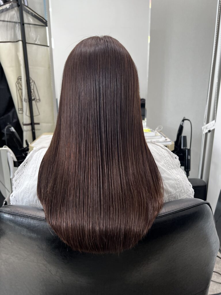 絹女プロ after ロング ツヤ髪