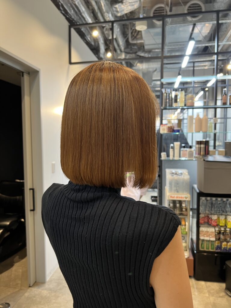 絹女プロ ボブ after ツヤ