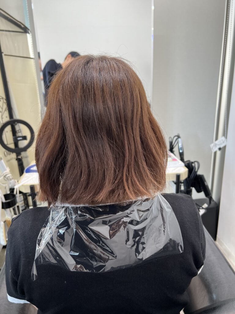 絹女プロ ボブ before②