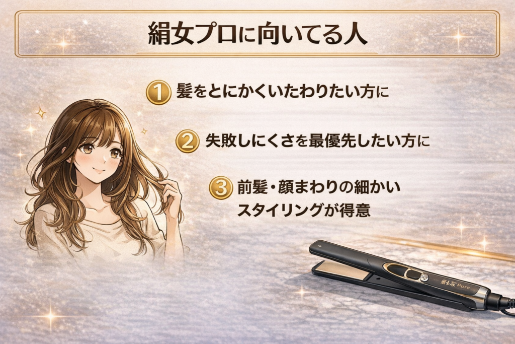 絹女プロに向いてる人