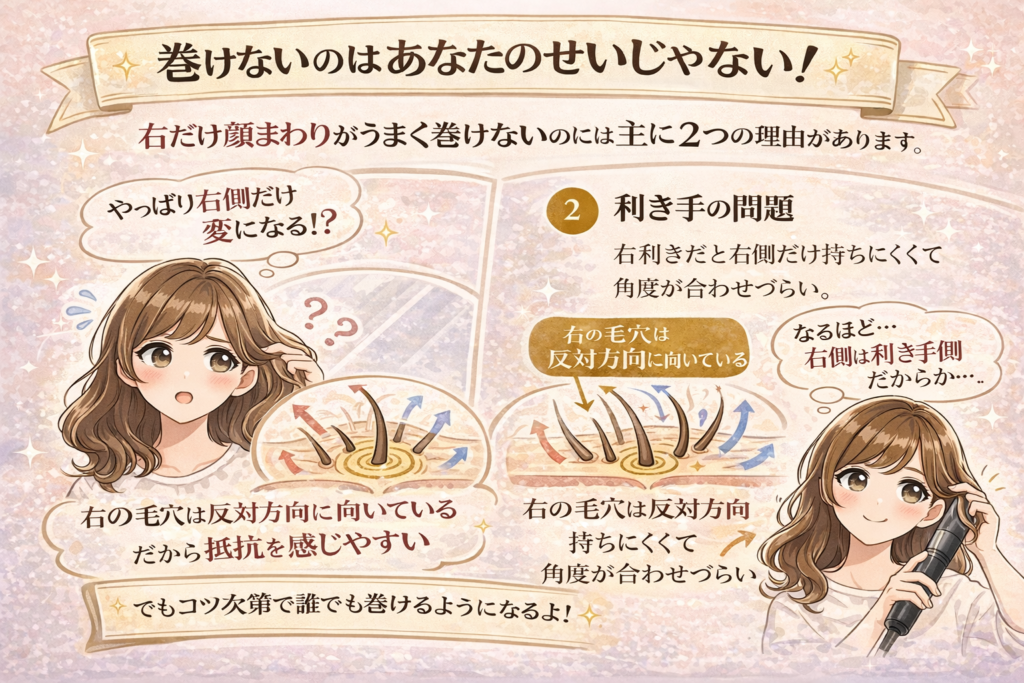 巻けないのはあなたのせいじゃない 右側 2つの理由