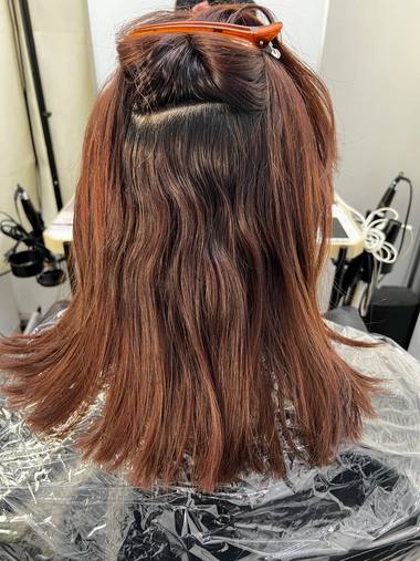 ダメージが気になるロングヘア 施術前
